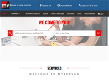 Tablet Screenshot of myservco.com